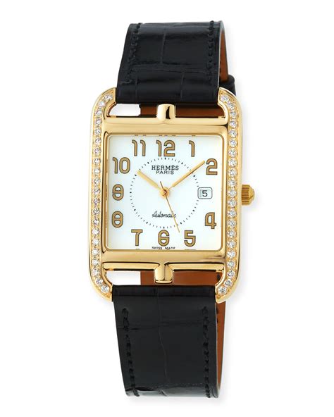 hermes cape cod watch gold.